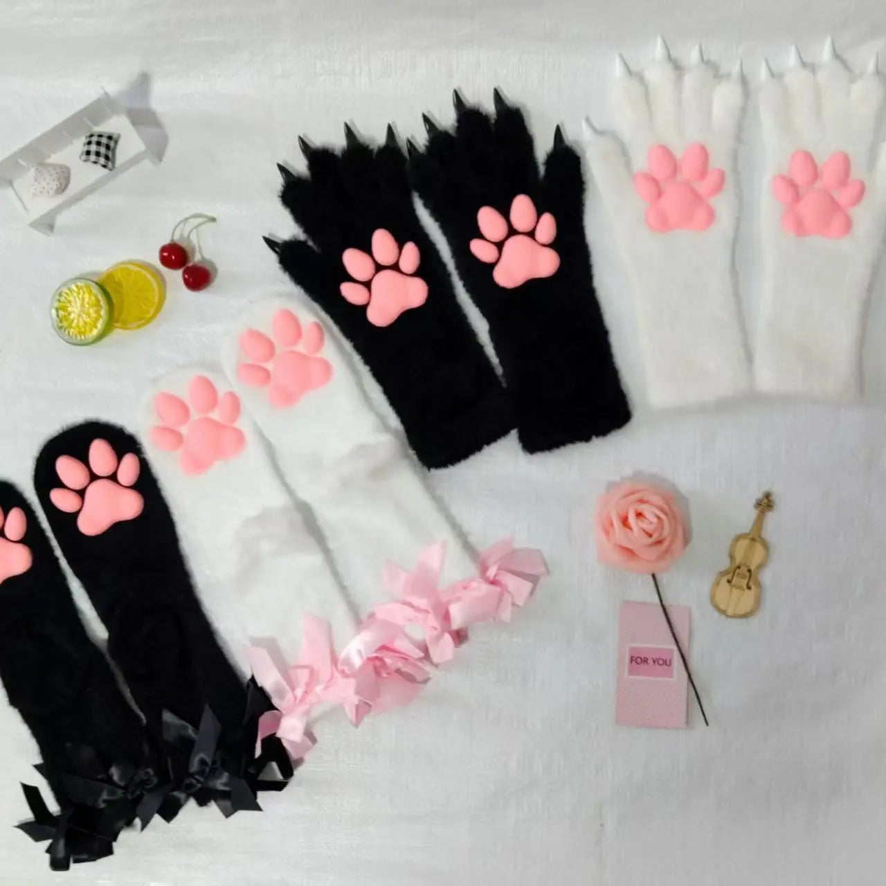 3D silicone paw pads for realistic plush cat paws
