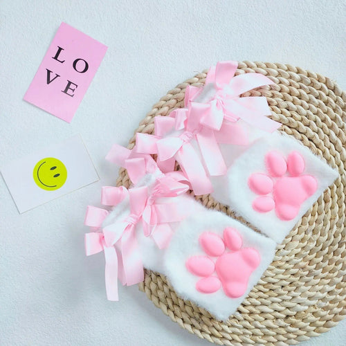 3D silicone paw pads for realistic plush cat paws