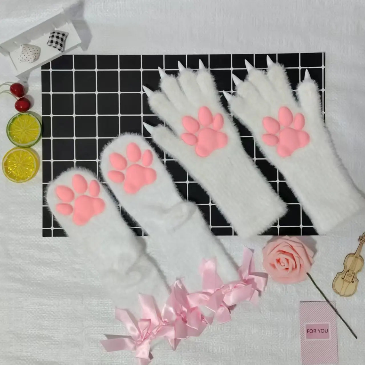 3D silicone paw pads for realistic plush cat paws