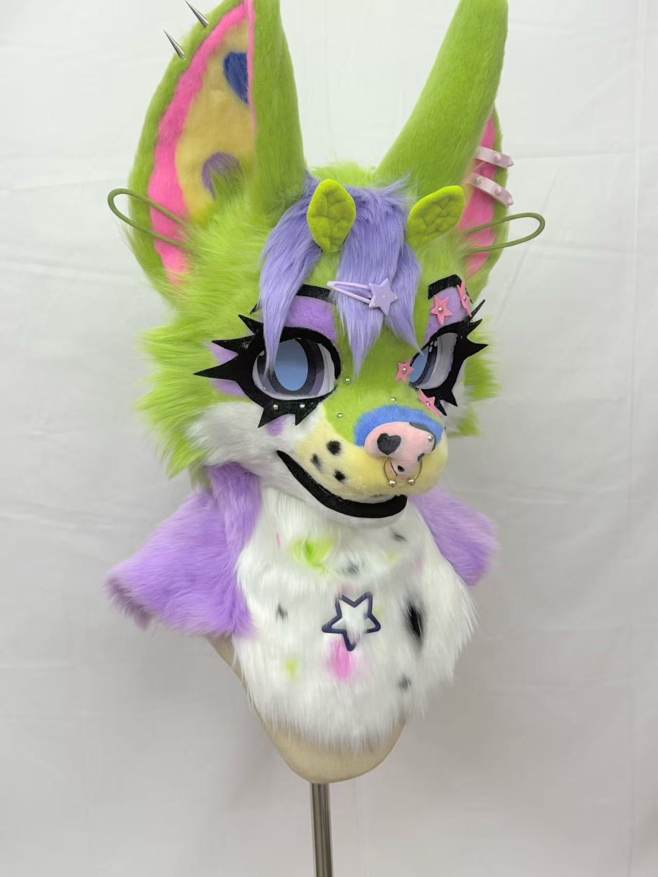 Alien Kitten Toony Head Fursuit (Gift Handpaws+Tail)