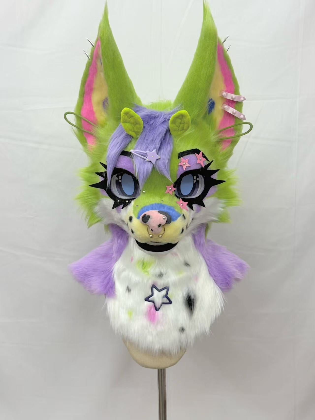 Alien Kitten Toony Head Fursuit (Gift Handpaws+Tail)